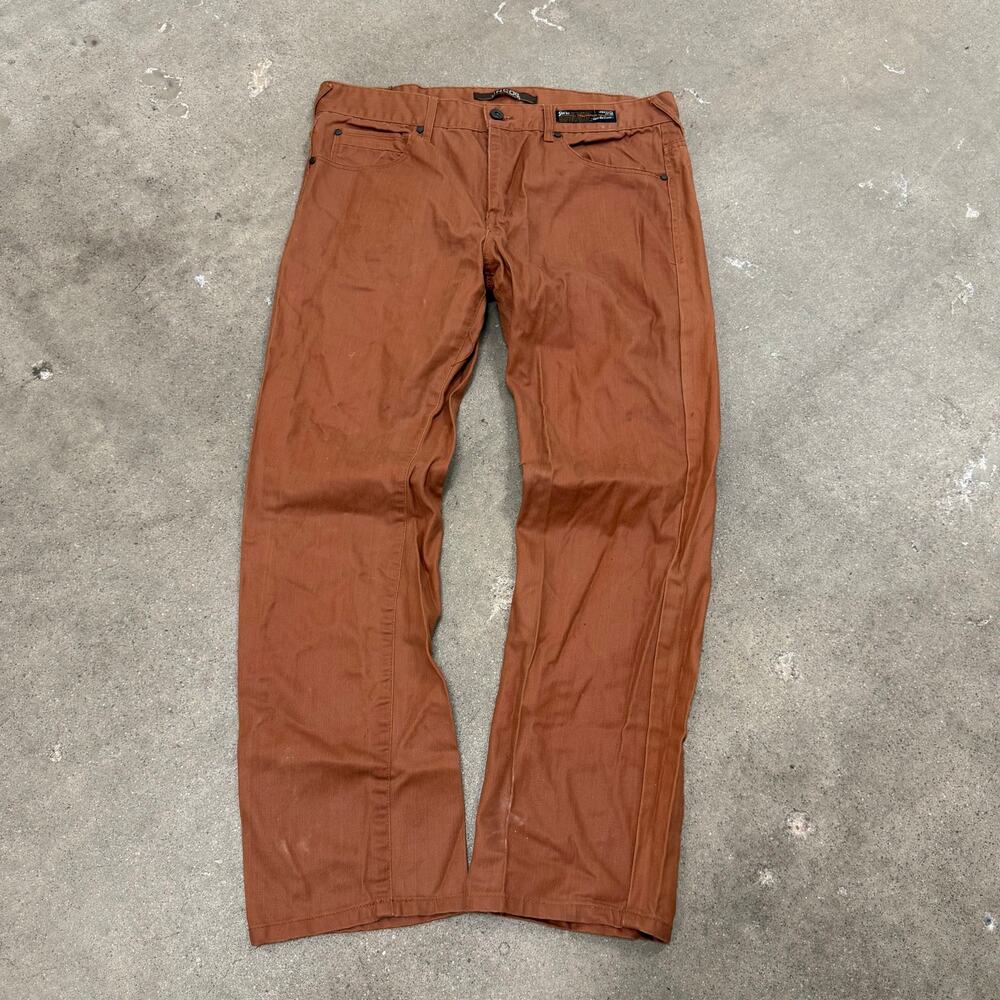 JNCO CROWN BRAND WAX DENIM JEANS STRAIGHT LEG 34X27(TAG 34X30)